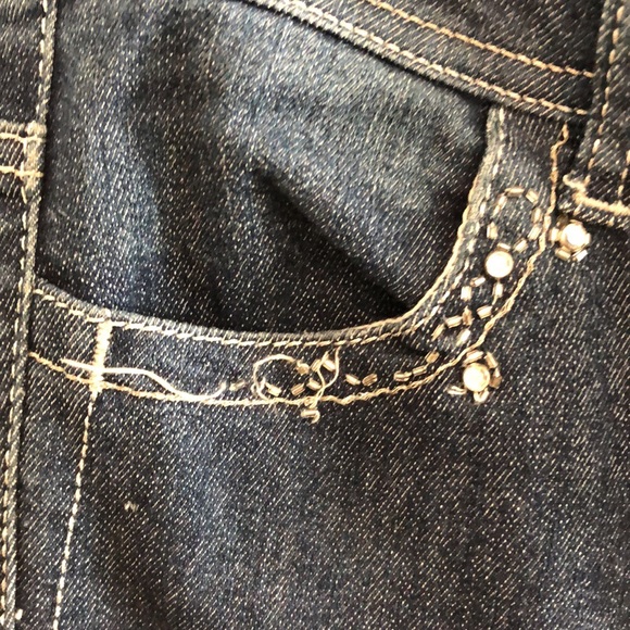 Cachet bling jeans size 6 double button for closure - Picture 3 of 9